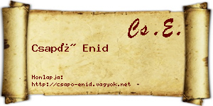 Csapó Enid névjegykártya